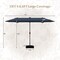 13FT Outdoor Patio Umbrella with Solar LED Lights for Backyard Relaxation